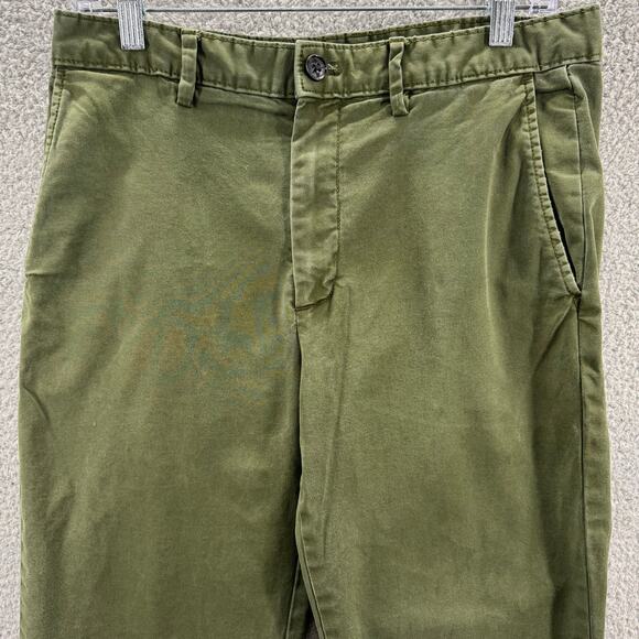 Banana Republic Men's Straight Fit Chino Pants Green 31x30 Casual Lightweight - Picture 2 of 11